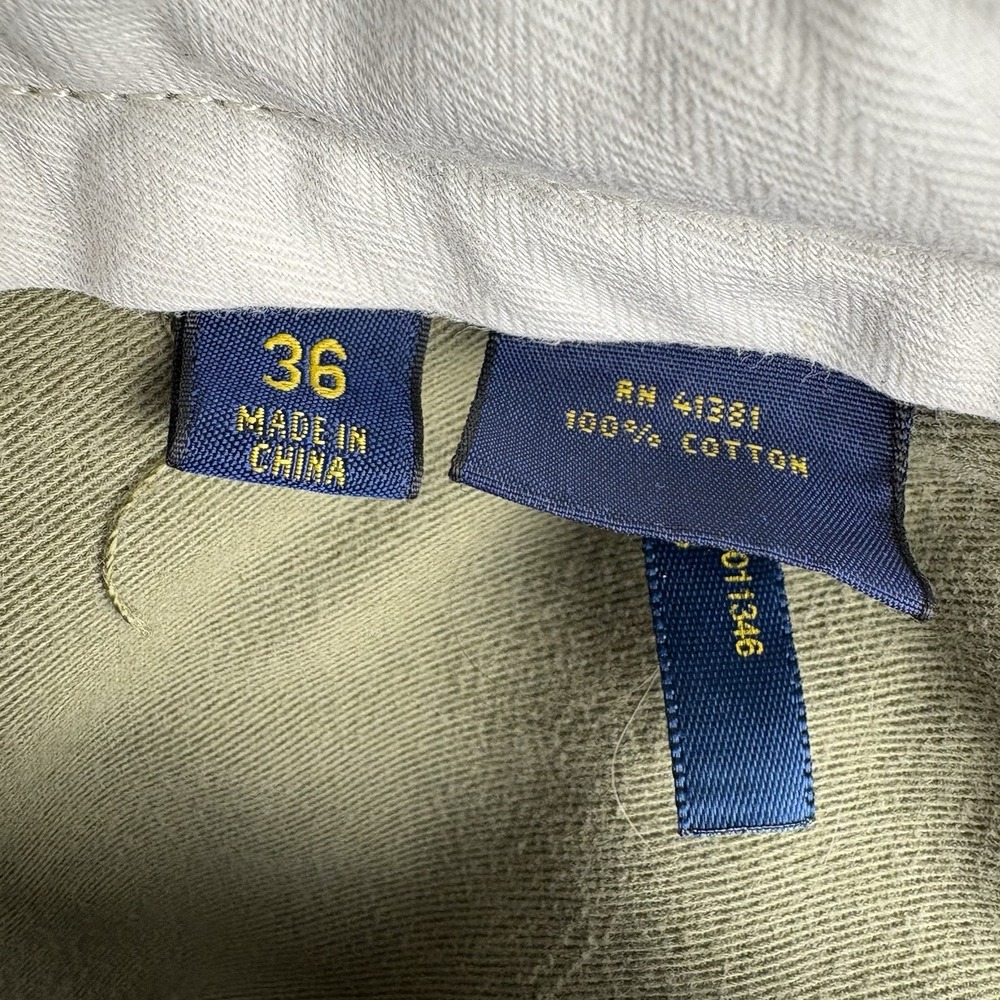 Polo Ralph Lauren Shorts Men 36 (35x9) Brill Khaki Y2k Surplus Chunky Cargo Army - Picture 4 of 11